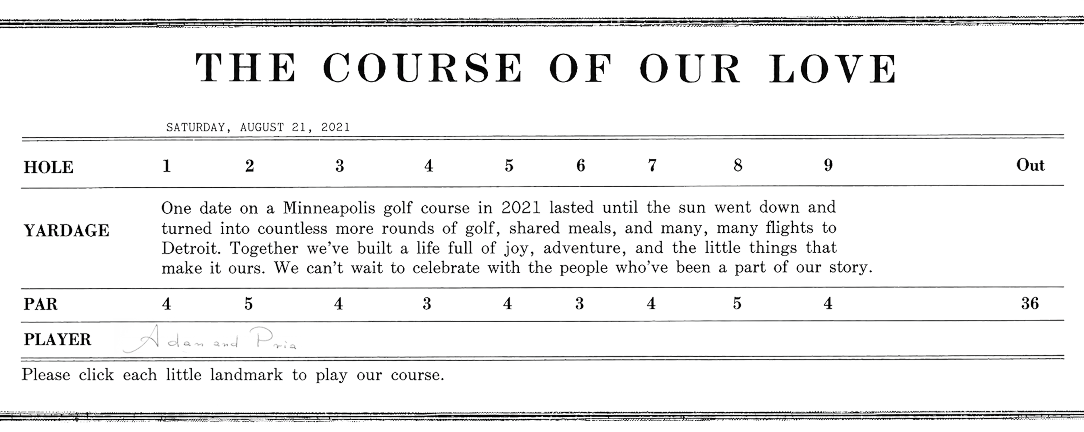 The Course of Our Love